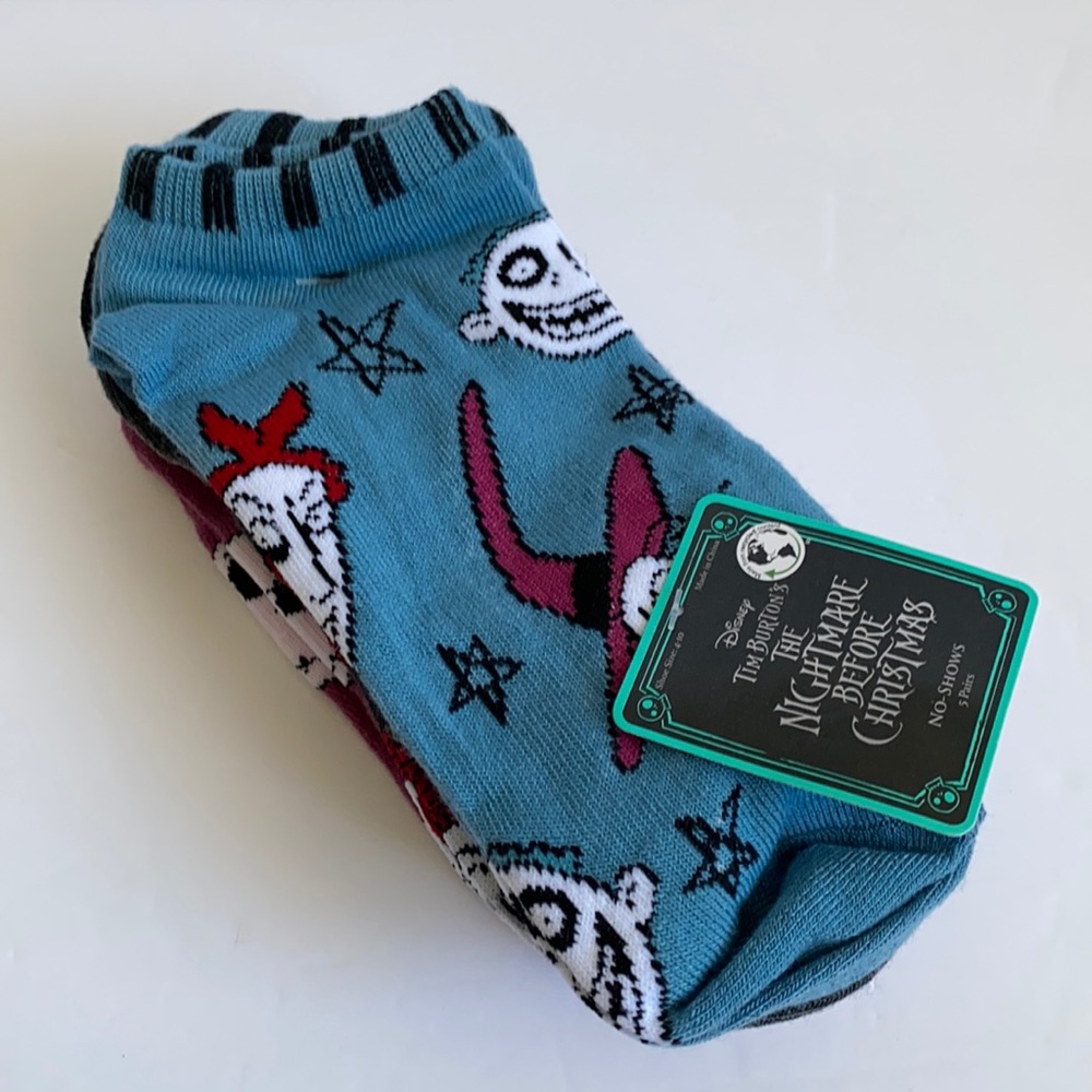 Nightmare Before Christmas 5-pack Women's No Show